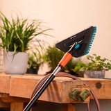 GARDENA Brosse à manche Cleansystem Hard Flex, brosse pour les grandes surfaces dures, Brosses de lavage Gris/Turquoise, 18814-20