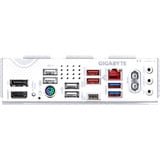 GIGABYTE B850 EAGLE WIFI7 ICE Carte mère - Processeurs AMD Ryzen série 9000, VRM numérique 8+2+2 phases, jusqu'à 8200 MHz DDR5 (O.C.), 1x M.2 PCIe 5.0 + 2x M.2 PCIe 4.0, Wi-Fi 7, LAN 2.5 GbE, USB 3.2 Gen 2 carte mère socket AM5 Blanc/Argent