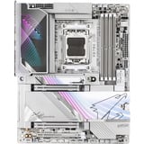GIGABYTE X870E AORUS MASTER X3D ICE carte mère socket AM5 Argent/Blanc, RAID, 5 Gb-LAN, 10 Gb-LAN, WLAN, BT, Sound, ATX