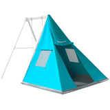 HUDORA Extension de tente pour balançoire Vario Beige/Turquoise
