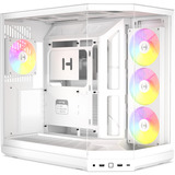 HYTE Y50 Blanc Neige boîtier midi tower Blanc | 2x USB-A | 1x USB-C | RGB | Verre trempé