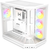HYTE Y50 Blanc Neige boîtier midi tower Blanc | 2x USB-A | 1x USB-C | RGB | Verre trempé