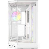HYTE Y50 Blanc Neige boîtier midi tower Blanc | 2x USB-A | 1x USB-C | RGB | Verre trempé