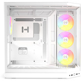 HYTE Y50 Blanc Neige boîtier midi tower Blanc | 2x USB-A | 1x USB-C | RGB | Verre trempé
