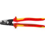 KNIPEX 95 18 225, Tenailles de cran Rouge/Jaune
