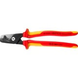 KNIPEX 95 18 225, Tenailles de cran Rouge/Jaune