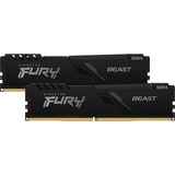 Kingston FURY 32 Go DDR4-3200 Kit, Mémoire Noir, KF432C16BB1K2/32, Beast, XMP 2.0