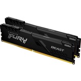 Kingston FURY 32 Go DDR4-3200 Kit, Mémoire vive Noir, KF432C16BB1K2/32, Beast, XMP 2.0