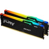 Kingston FURY Beast RGB 32 Go DDR5-5200 (2x 16 Go) mémoire vive Noir, KF552C40BBAK2-32, XMP 3.0