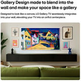 LG 65LX7B6LA.AEEQ (Gallery TV) 65" 4K Ultra HD QNED Argent/Noir, 165,1 cm (65"), 3840 x 2160 pixels, QNED MiniLED, Smart TV, Wifi, Noir