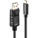 Lindy 43307 câble vidéo et adaptateur 10 m USB Type-C DisplayPort Noir Noir, 10 m, USB Type-C, DisplayPort, Mâle, Mâle, Droit