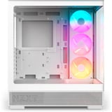 NZXT S5 RGB boîtier midi tower Blanc | 2x USB-A | 1x USB-C | RGB | Verre trempé