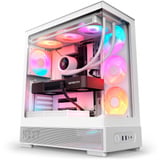 NZXT S5 RGB boîtier midi tower Blanc | 2x USB-A | 1x USB-C | RGB | Verre trempé