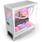 NZXT S5 RGB boîtier midi tower Blanc | 2x USB-A | 1x USB-C | RGB | Verre trempé