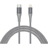 Nevox 1885 câble Lightning 1 m Gris, Argent Argent/gris, 1 m, Lightning, USB C, Mâle, Mâle, Gris, Argent