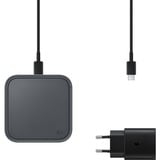 Samsung Chargeur sans fil avec adaptateur de charge rapide Gris foncé, Intérieure, USB, Gris