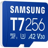 Samsung T7 microSDXC 256 GB, Carte mémoire Bleu