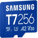 Samsung T7 microSDXC 256 GB, Carte mémoire Bleu