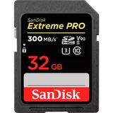 SanDisk Extreme PRO 32 Go SDHC UHS-II Classe 10, Carte mémoire Noir, 32 Go, SDHC, Classe 10, UHS-II, 300 Mo/s, 260 Mo/s