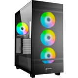 Sharkoon Rebel C50 RGB reconditionné boîtier midi tower Noir | 2x USB-A | 1x USB-C | RGB | Verre Trempé