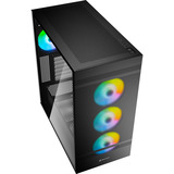 Sharkoon Rebel C50 RGB reconditionné boîtier midi tower Noir | 2x USB-A | 1x USB-C | RGB | Verre Trempé