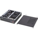 Shuttle Slim PC DH610, S1700, 1x HDMI, 2x DP, 1x 2.5", 2x M.2, 2x LAN (Intel 1G + 2.5G), 2x COM, fonctionnement permanent 24/7, attaches VESA, Barebone Noir, S1700, 1x HDMI, 2x DP, 1x 2.5", 2x M.2, 2x LAN (Intel 1G + 2.5G), 2x COM, fonctionnement permanent 24/7, attaches VESA, 1,3L mini PC, Mini PC type barebone, LGA 1700, DDR4-SDRAM, M.2, SATA, Série ATA II, Série ATA III, 120 W