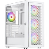 Silentware  boîtier midi tower Blanc | 2x USB-A | RGB | Verre Trempé