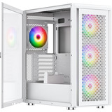 Silentware  boîtier midi tower Blanc | 2x USB-A | RGB | Verre Trempé