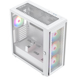 Silentware  boîtier midi tower Blanc | 2x USB-A | RGB | Verre Trempé