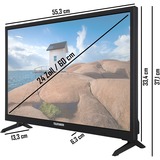 Telefunken XH24K550VD, TV LED Noir