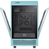 Thermaltake The Tower 100 Mini Tower Turquoise, Boîtier PC Turquoise, Mini Tower, PC, Turquoise, Mini-ITX, SPCC, Verre trempé, 19 cm