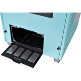Thermaltake The Tower 100 Mini Tower Turquoise, Boîtier PC Turquoise, Mini Tower, PC, Turquoise, Mini-ITX, SPCC, Verre trempé, 19 cm