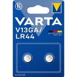 VARTA 04276 Batterie à usage unique LR44 Alcaline Batterie à usage unique, LR44, Alcaline, 1,5 V, 2 pièce(s), 155 mAh