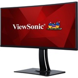ViewSonic VP3881A écran plat de PC 96,5 cm (38") 3840 x 1600 pixels Quad HD+ LED Noir Moniteur UltraWide incurvé Noir, 1x DisplayPort, 2x HDMI, 1x USB-C, 2x USB-A, 1x RJ-45, 96,5 cm (38"), 3840 x 1600 pixels, Quad HD+, LED, 5 ms, Noir