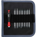 Wiha Tournevis avec arbre interchangeable set SYSTEM 4, 12 pièces Noir/Rouge, y compris la valise à roulettes