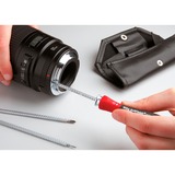 Wiha Tournevis avec arbre interchangeable set SYSTEM 4, 12 pièces Noir/Rouge, y compris la valise à roulettes