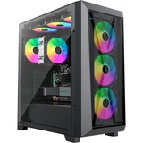 Xilence  boîtier midi tower Noir | 2x USB-A | 1x USB-C | RGB | Verre Trempé