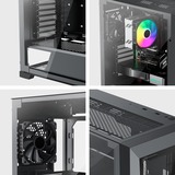 Xilence  boîtier midi tower Noir | 2x USB-A | 1x USB-C | RGB | Verre Trempé