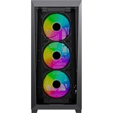 Xilence  boîtier midi tower Noir | 2x USB-A | 1x USB-C | RGB | Verre Trempé