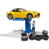 bruder bworld centre de service PKW + bruder Roadster, Jeu véhicule 