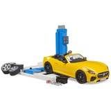 bruder bworld centre de service PKW + bruder Roadster, Jeu véhicule 