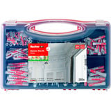 fischer Boîte Meister XL bâtiment ancien + vis, Cheville Gris clair/Rouge