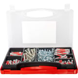 fischer Boîte Meister XL bâtiment ancien + vis, Cheville Gris clair/Rouge