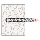 fischer Chevilles SX Plus 12x60 en seau Gris clair