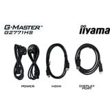 iiyama G-MASTER G2771HS-B1 écran plat de PC 68,6 cm (27") 1920 x 1080 pixels Full HD Noir Moniteur gaming Noir (Mat), 1x DisplayPort, 2x HDMI, 240 Hz, 68,6 cm (27"), 1920 x 1080 pixels, Full HD, 0,4 ms, Noir