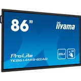 iiyama PROLITE TE8614MIS-B2AG Écran plat de signalisation numérique 2,17 m (85.6") LCD Wifi 435 cd/m² 4K Ultra HD Noir Écran tactile Intégré dans le processeur Android 24/7, Affichage public Noir (Mat), Écran plat de signalisation numérique, 2,17 m (85.6"), LCD, 3840 x 2160 pixels, Wifi, 24/7