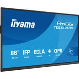 iiyama TE8612MIS-B4AG, Affichage public Noir (Mat)