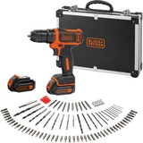 BLACK+DECKER BDCDD12BAFC perceuse Noir, Orange, Perceuse/visseuse Noir/Orange, Perceuse à poignée pistolet, 1 cm, 2,5 cm, 1 cm, 550 tr/min, 22500 bpm