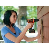 BLACK+DECKER BDCDD12 Sans clé Noir, Orange, Perceuse/visseuse Noir/Orange, Perceuse à poignée pistolet, Sans clé, 1 cm, 2,5 cm, 1 cm, 1 mm