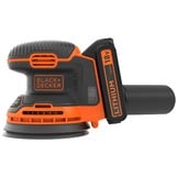 BLACK+DECKER BDCROS18-QW, Ponceuse orbitale Orange/Noir, Batterie incluse